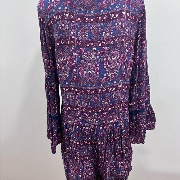 American Eagle long sleeve boho wrap top romper size medium - Picture 4 of 8